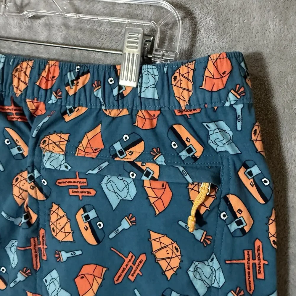 The North Face Class V Pull On Short Men 2XL Blue Coral Camping Tents Granola